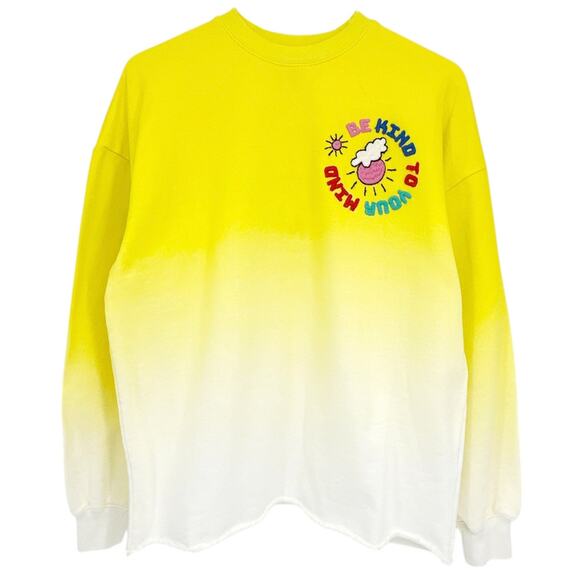 MIRA MIKATI Embroidered "Be Kind to Your Mind" Sweatshirt S - Picture 4 of 12